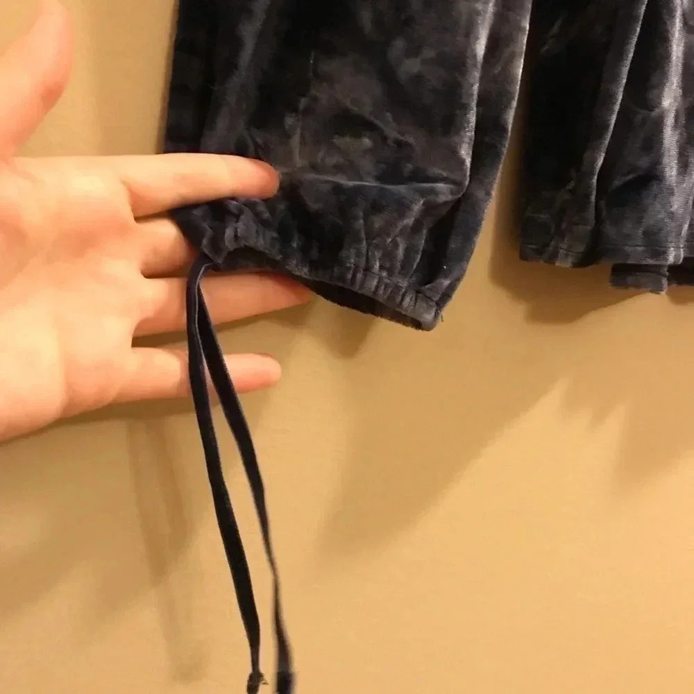 American Eagle Off Shoulder Top Tie Dye Velour - Picture 2 of 11